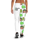 Smoothie Booty Cutie Women's Vegan Joggers / Kale Girl-White
