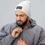 COMPASSION Vegan Cuffed Beanie / Black Font