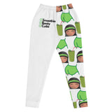 Women's cute white vegan sweatpants / Back