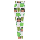 Women's cute white vegan sweatpants / Right
