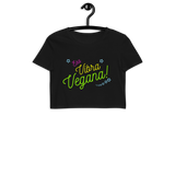 Esa Vibra Vegana Women's Organic Crop Top