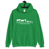 Compassionate Traveler Soft Vegan Hoodie / Male Backpacker