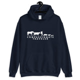 Compassionate Traveler Soft Vegan Hoodie / Male Backpacker