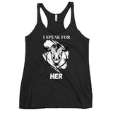 HER Women's Racerback Animal Rights Tank Top