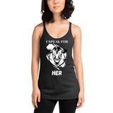 HER Women's Racerback Animal Rights Tank Top