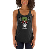 Plant Cult Rose Skull Women's Racerback Tank Top