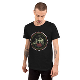 Origins Double Rose Skulls Unisex Short Sleeve Vegan Tee