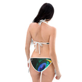 Peacock V-kini Two Piece Reversible Vegan Bikini