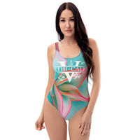 Ethi-Cali Floral V One-Piece Swimsuit