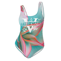 Ethi-Cali Floral V One-Piece Swimsuit