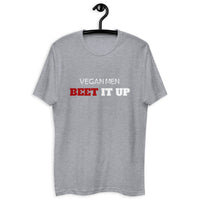 Beet It Up Men's Crew Neck Fitted Vegan Tee