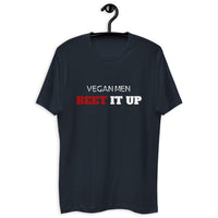 Beet It Up Men's Crew Neck Fitted Vegan Tee