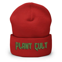 PLANT CULT Cuffed Beanie / Black Shadow