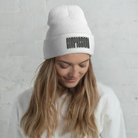 COMPASSION Vegan Cuffed Beanie / Black Font