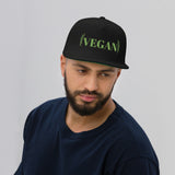 VEGAN Flat Bill Snapback