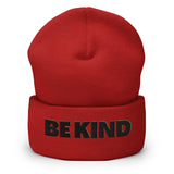 BE KIND Cuffed Beanie / Black Font