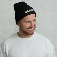 BE KIND Cuffed Beanie / White Font