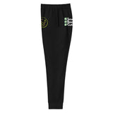 Women's cute black vegan sweatpants / Left