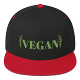 VEGAN Flat Bill Snapback