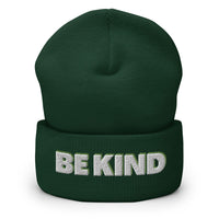 BE KIND Cuffed Beanie / White Font