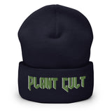 PLANT CULT Cuffed Beanie / White Shadow