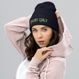 PLANT CULT Cuffed Beanie / White Shadow