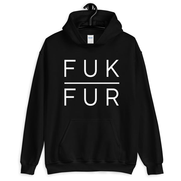 FUK FUR Unisex Animal Rights Hoodie