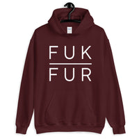 FUK FUR Unisex Animal Rights Hoodie