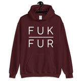 FUK FUR Unisex Animal Rights Hoodie