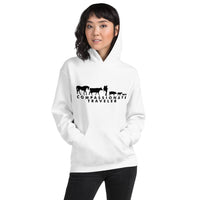 Compassionate Traveler Soft Vegan Hoodie / Female Backpacker