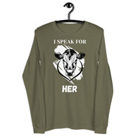 HER Unisex Animal Rights Long Sleeve