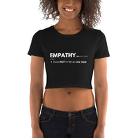 EMPATHY Women’s Vegan Crop Tee