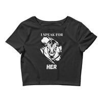 HER Women’s Animal Rights Crop Tee