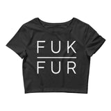 FUK FUR Women’s Animal Rights Crop Tee