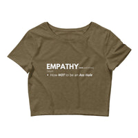 EMPATHY Women’s Vegan Crop Tee