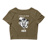 HER Women’s Animal Rights Crop Tee