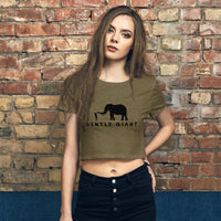 Gentle Giant Women’s Animal Rights Crop Tee