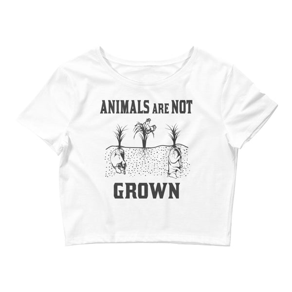 Animals Are Not Grown Women’s Animal Rights Crop Tee