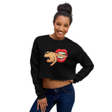 Vegan Lips Cropped Sweatshirt