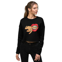 Vegan Lips Cropped Sweatshirt