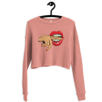 Vegan Lips Cropped Sweatshirt