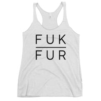 FUK FUR Women's Racerback Animal Rights Tank Top