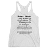 Beans! Beans! Women's Racerback Plant Based Tank Top