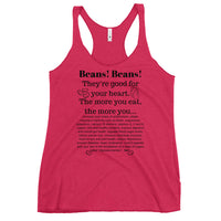 Beans! Beans! Women's Racerback Plant Based Tank Top