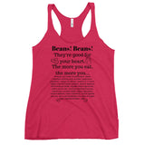 Beans! Beans! Women's Racerback Plant Based Tank Top