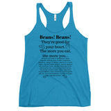 Beans! Beans! Women's Racerback Plant Based Tank Top